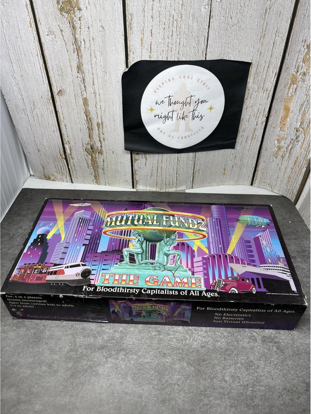 Mutual Fundz The Game 1997 Board Game Wall Street Investing Complete